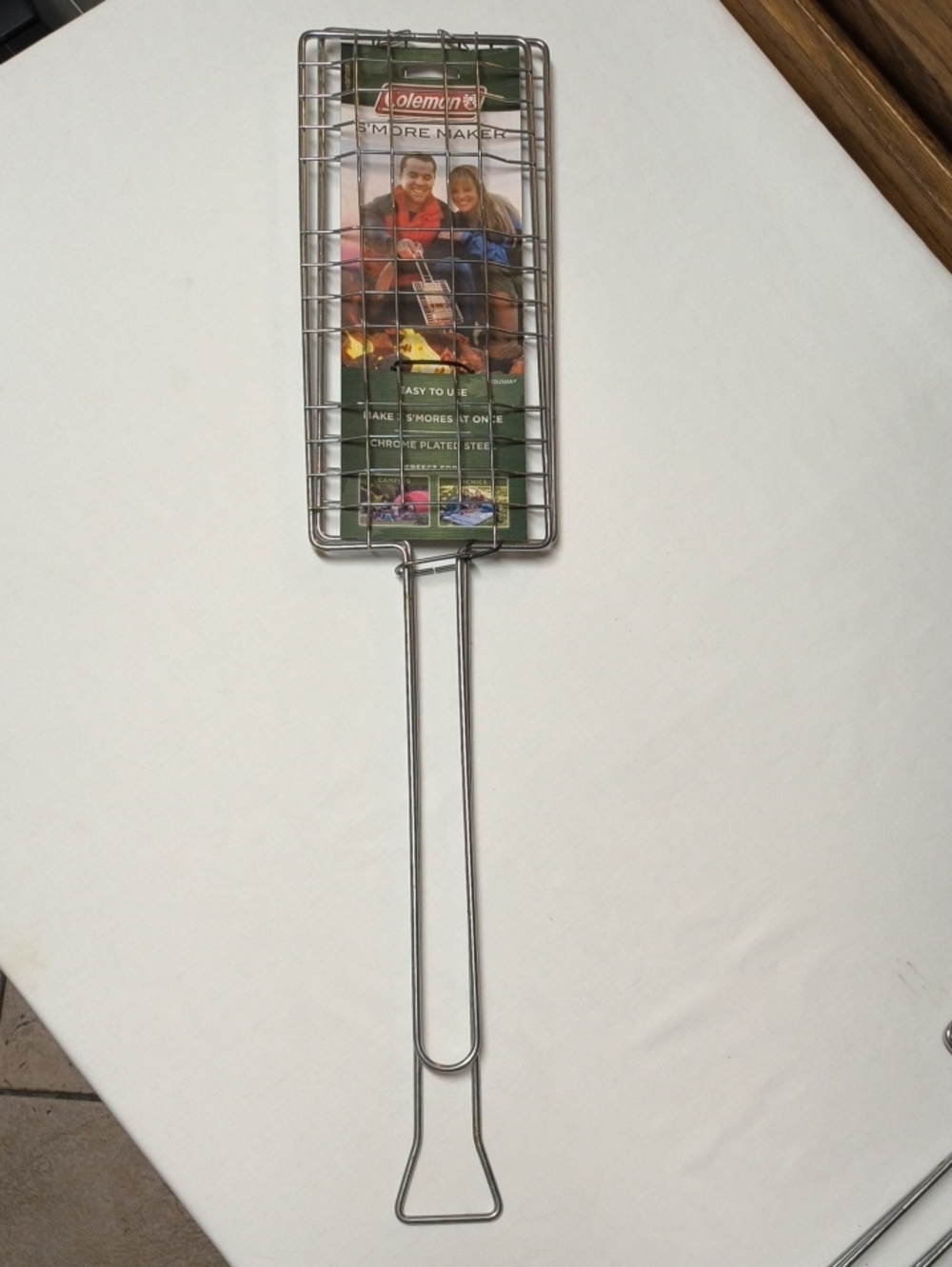 Coleman Chrome-Plated Stainless Steel S'mores Grilling Basket - Silver NEW